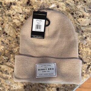 Binky Bro Kids Beige Knit Cuff Beanie